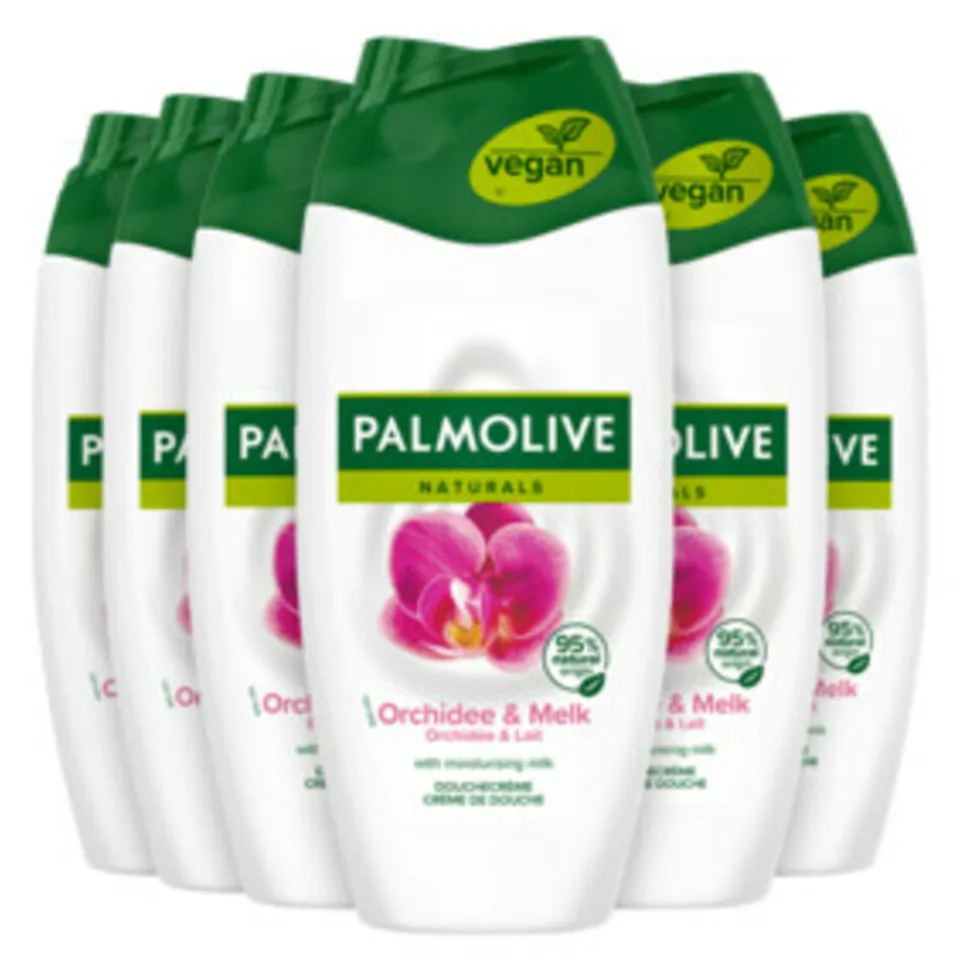 6x Palmolive Douchecréme Naturals Orchidee & Melk 250 ml