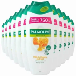 12x Palmolive Douchegel Milk & Honey 750 ml