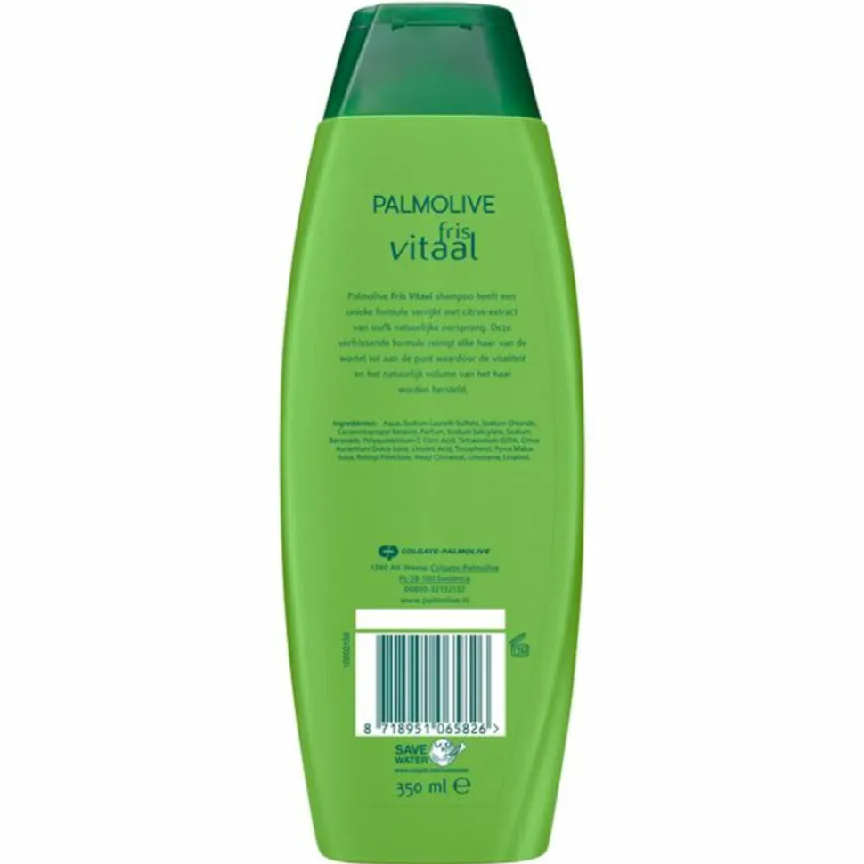 12x Palmolive Shampoo Fris en Vitaal 350 ml