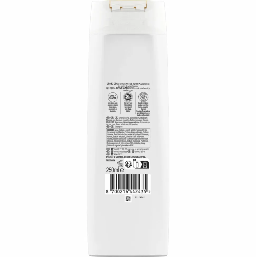 6x Pantene Shampoo Smooth & Sleek 250 ml
