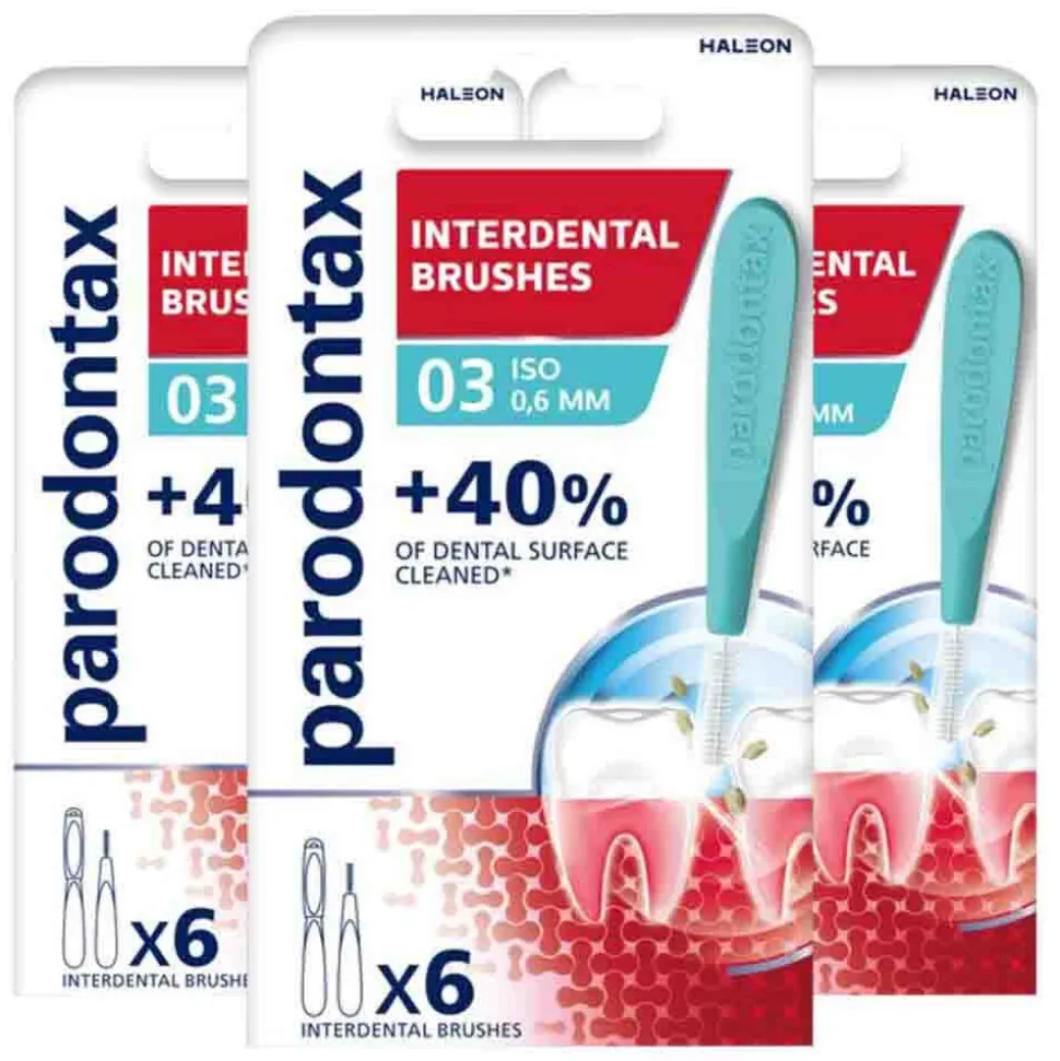 3x Parodontax Interdentale Ragers Size 3 6 stuks