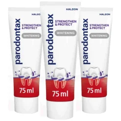 3x Parodontax Strenghten & Protect Tandpasta Whitening 75 ml