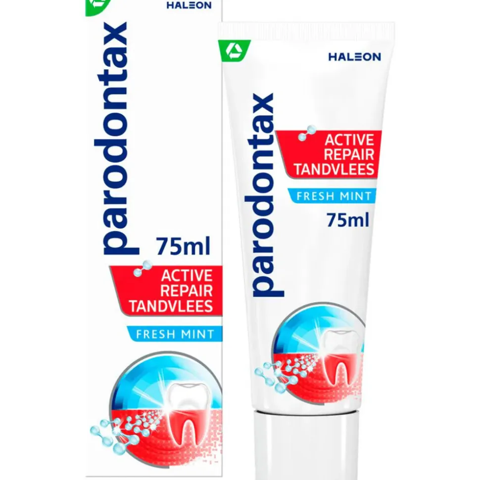 6x Parodontax Tandpasta Active Repair Tandvlees Fresh Mint 75 ml