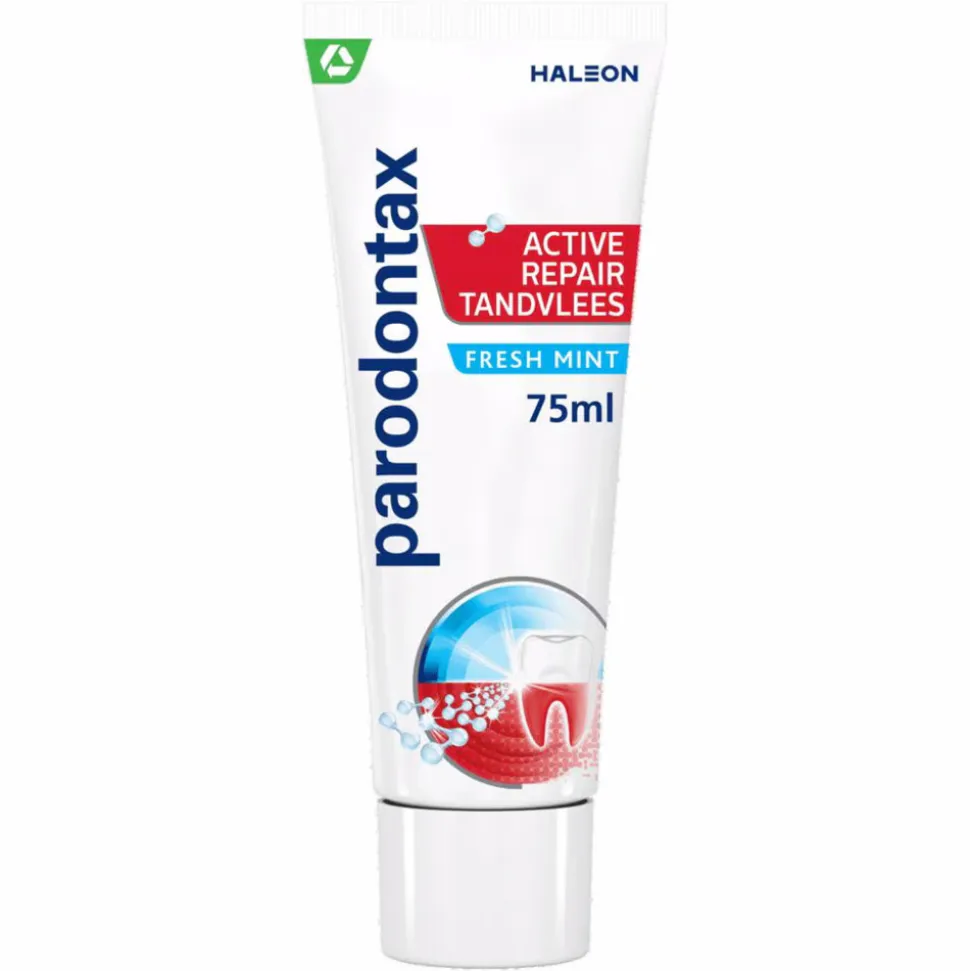 3x Parodontax Tandpasta Active Repair Tandvlees Fresh Mint 75 ml