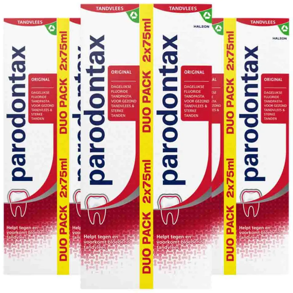 3x Parodontax Tandpasta bij Bloeden Tandvlees Original 2 x 75 ml