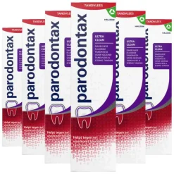 6x Parodontax Tandpasta bij Bloedend Tandvlees Ultra Clean 75 ml
