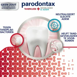 6x Parodontax Tandpasta Tandvlees+ Gevoeligheid & Adem 75 ml