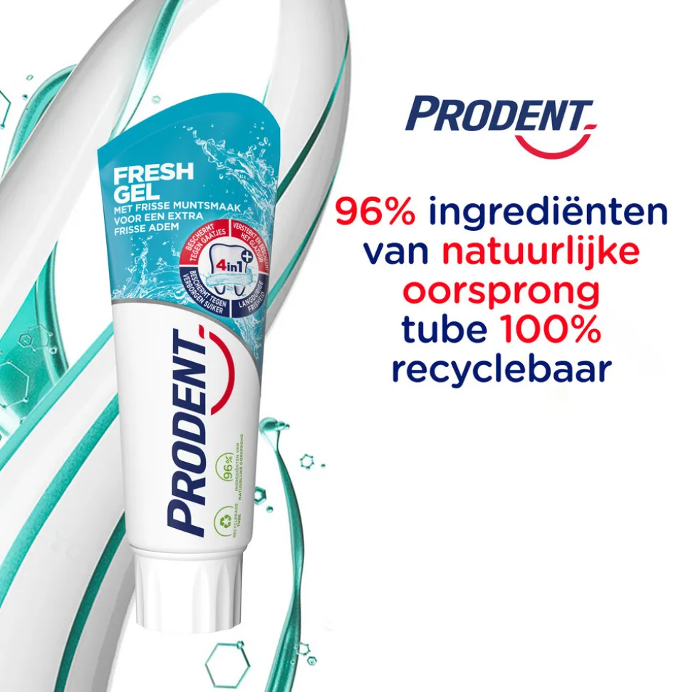 12x Prodent Tandpasta Freshgel 75 ml