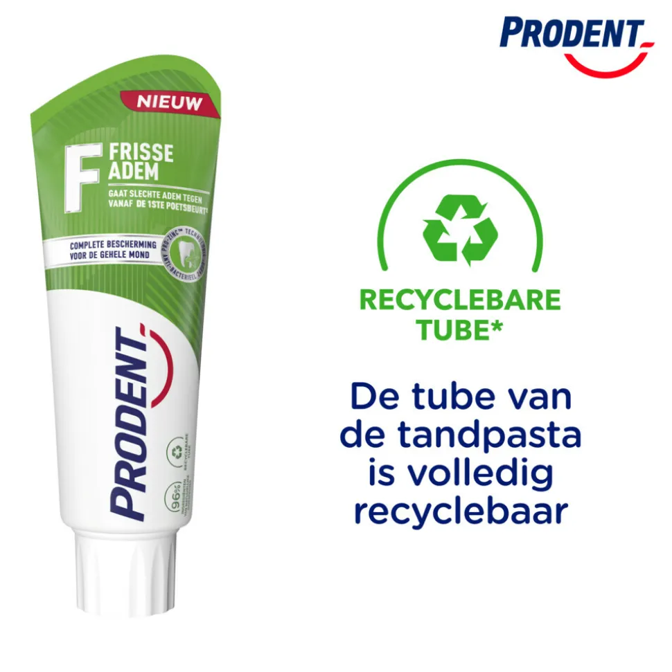 12x Prodent Tandpasta Frisse Adem 75 ml