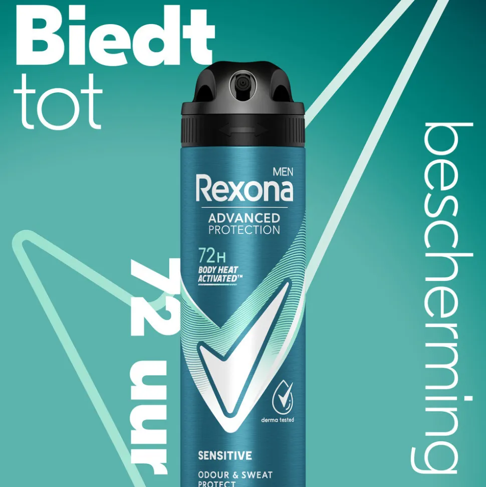 6x Rexona Men Deodorant Spray Advanced Protection Sensitive 150 ml