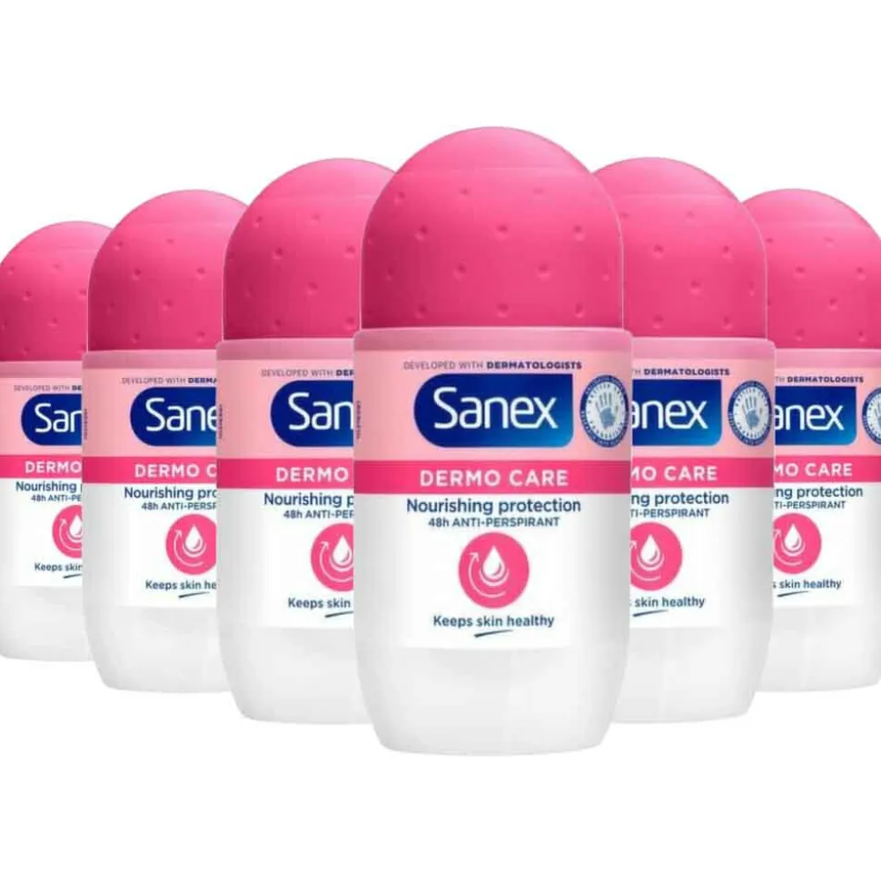 6x Sanex Deodorant Roller Dermo Care 50 ml