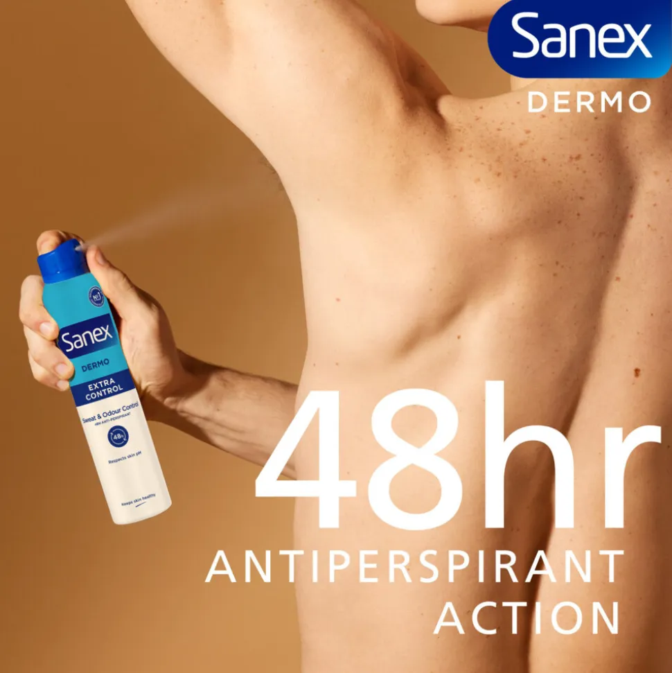 6x Sanex Deodorant Spray Dermo Extra Control 200 ml