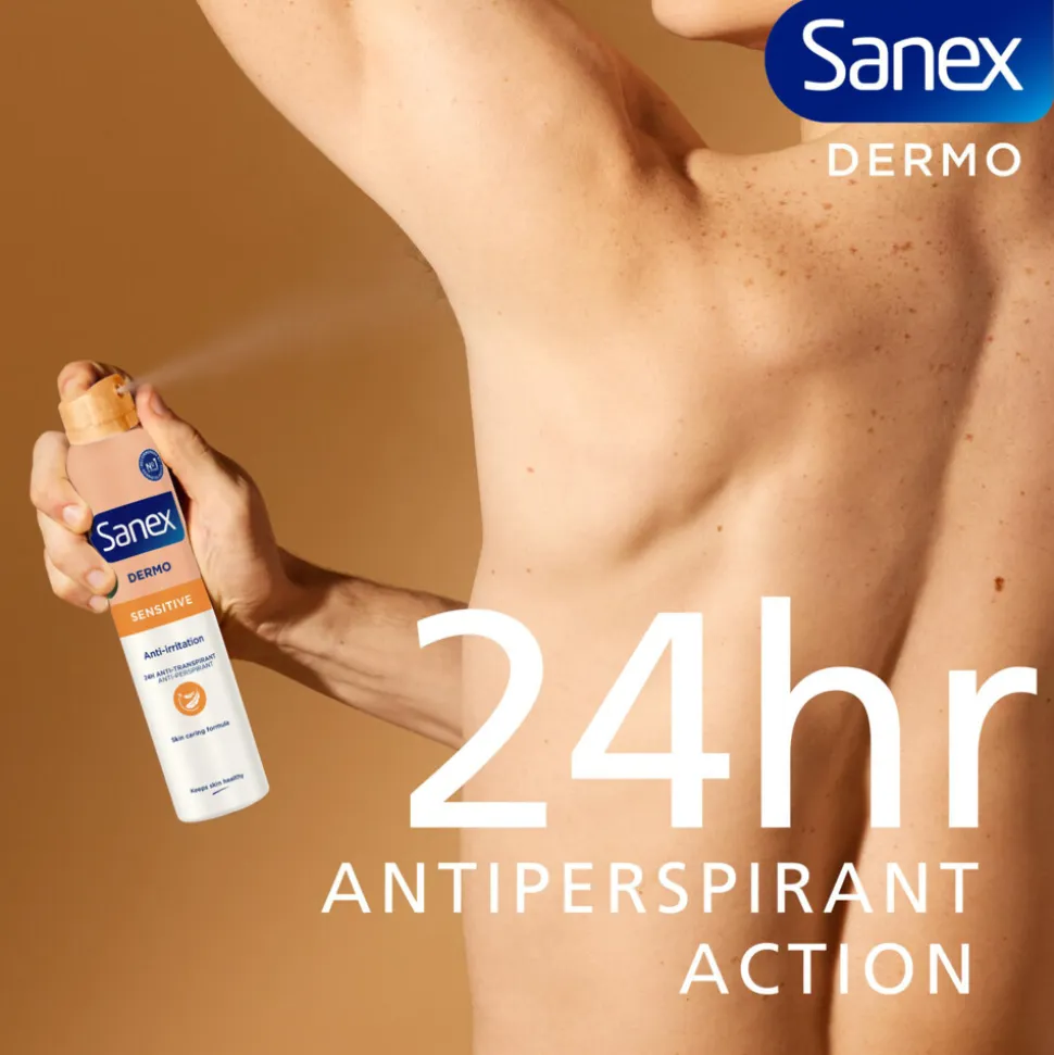 6x Sanex Deodorant Spray Dermo Sensitive 200 ml