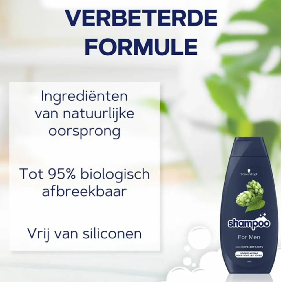 5x Schwarzkopf For Men Shampoo 400 ml