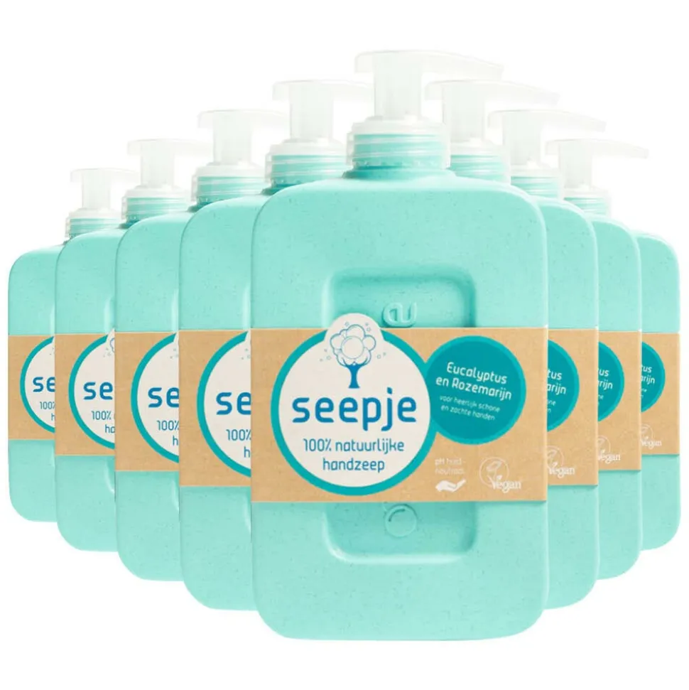 8x Seepje Handzeep Eucalyptus met Rozemarijn 300 ml
