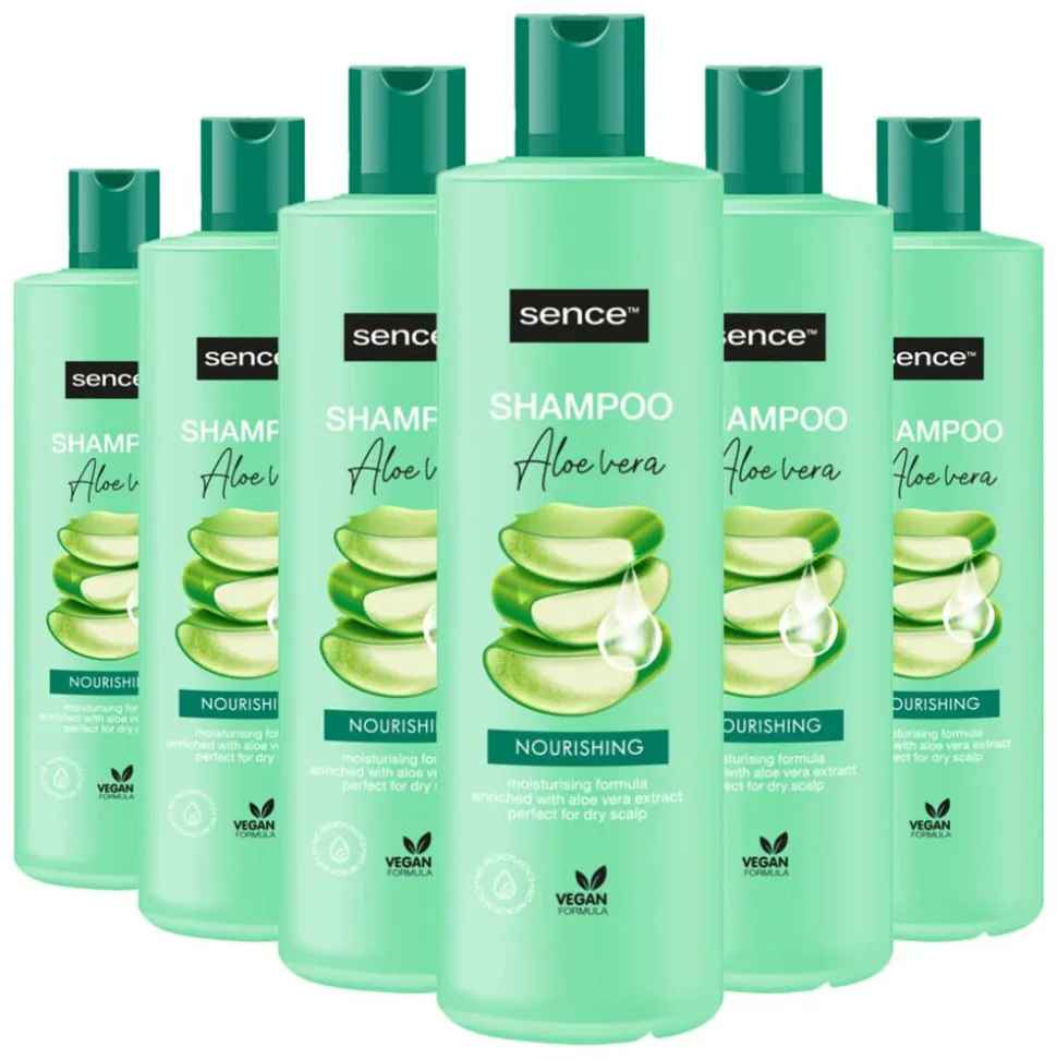 6x Sence Aloë Vera Shampoo 400 ml