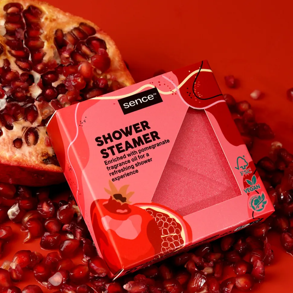 6x Sence Collection Shower Steamer Pomegranate Planet Love 150 gr