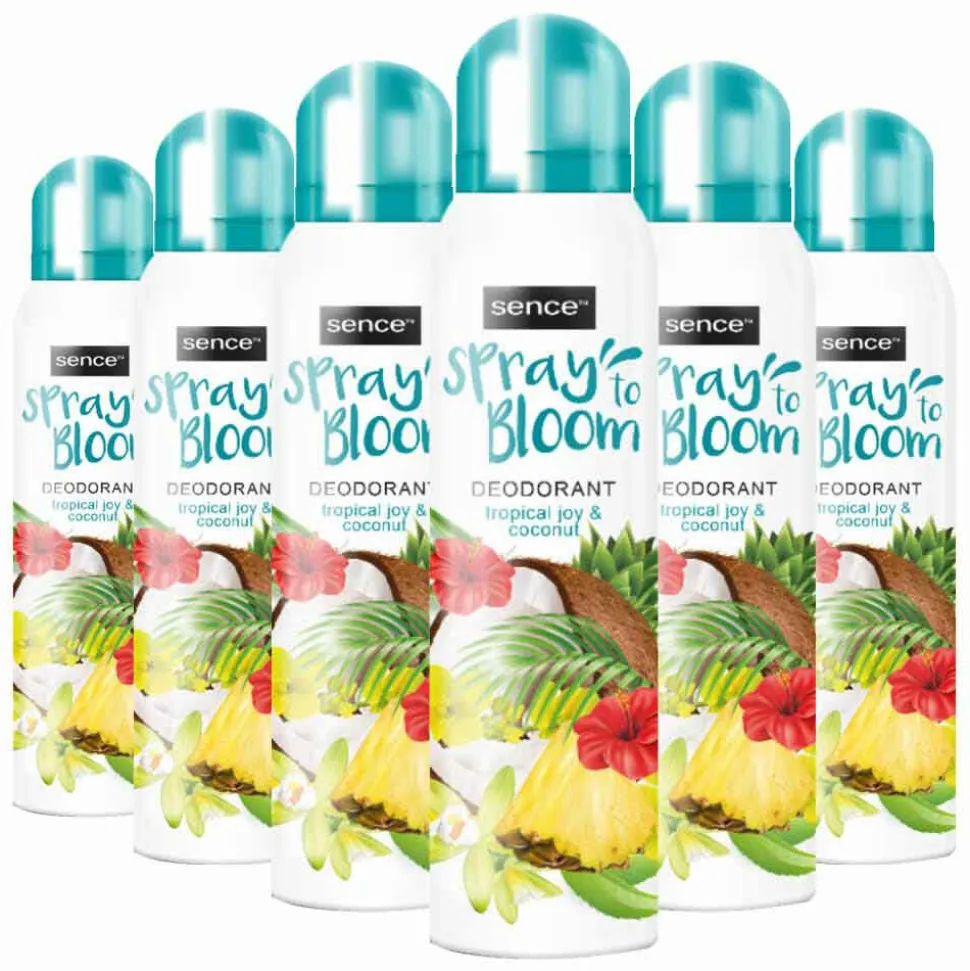 6x Sence Deodorant Tropical Joy & Coconut 150 ml