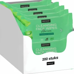 10x Sence Gezichtsreinigingsdoekjes Aloë Vera 20 stuks