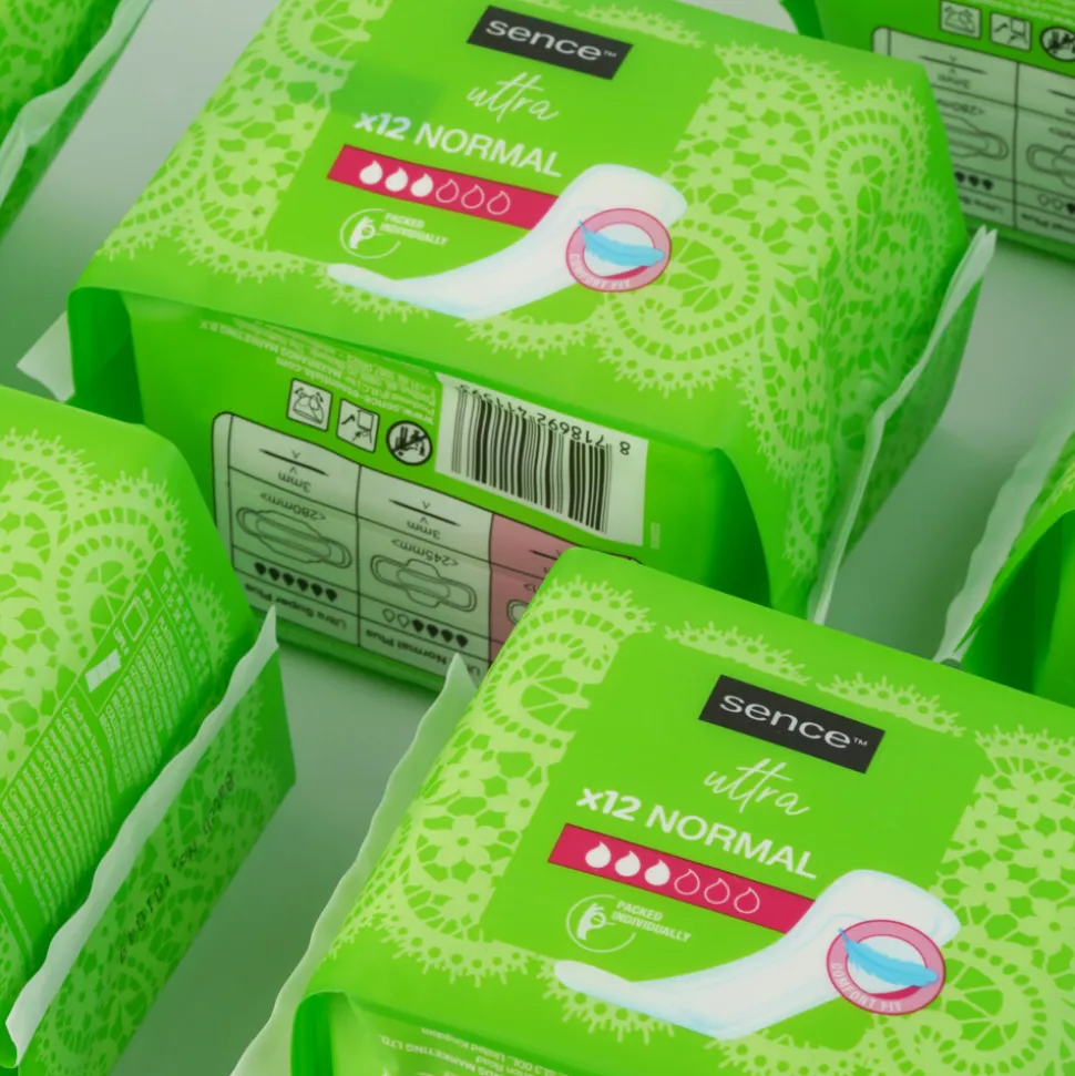 6x Sence Maandverband Normaal Zonder Vleugels 12 stuks