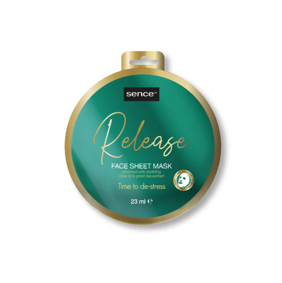 6x Sence Of Wellness Release Gezichtsmasker Time To De-Stress 23 ml