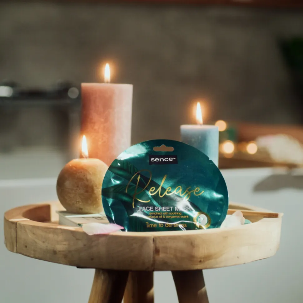 6x Sence Of Wellness Release Gezichtsmasker Time To De-Stress 23 ml