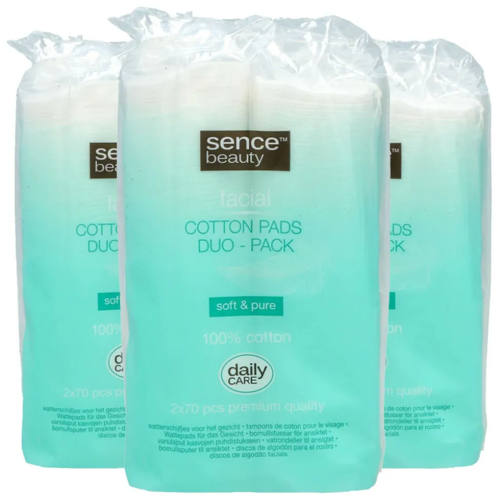 3x Sence Wattenschijfjes Rond Duo Pack 140 stuks