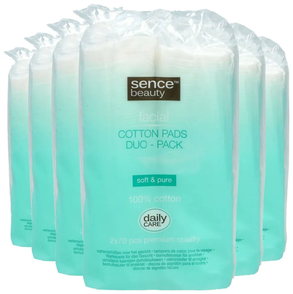 6x Sence Wattenschijfjes Rond Duo Pack 140 stuks