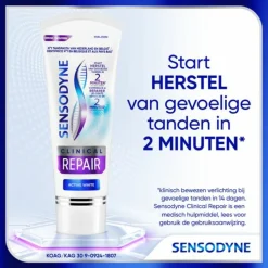 6x Sensodyne Tandpasta Clinical Repair Active White 75 ml
