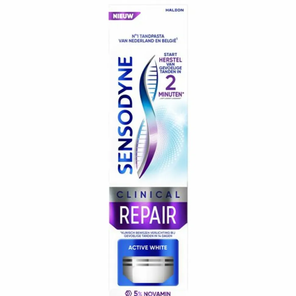 3x Sensodyne Tandpasta Clinical Repair Active White 75 ml
