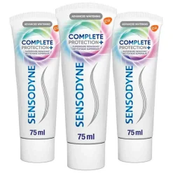 3x Sensodyne Tandpasta Complete Protection+ Advanced Whitening 75 ml