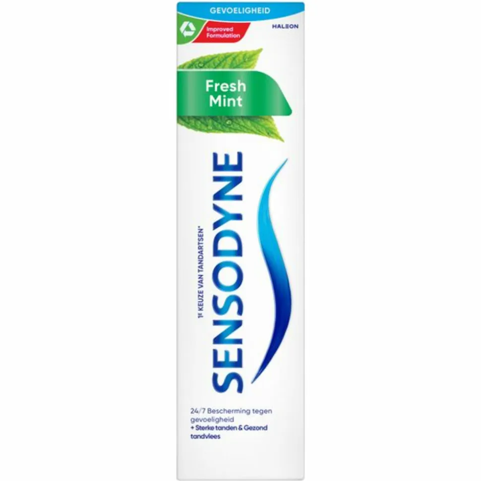 3x Sensodyne Tandpasta Fresh Mint 75 ml