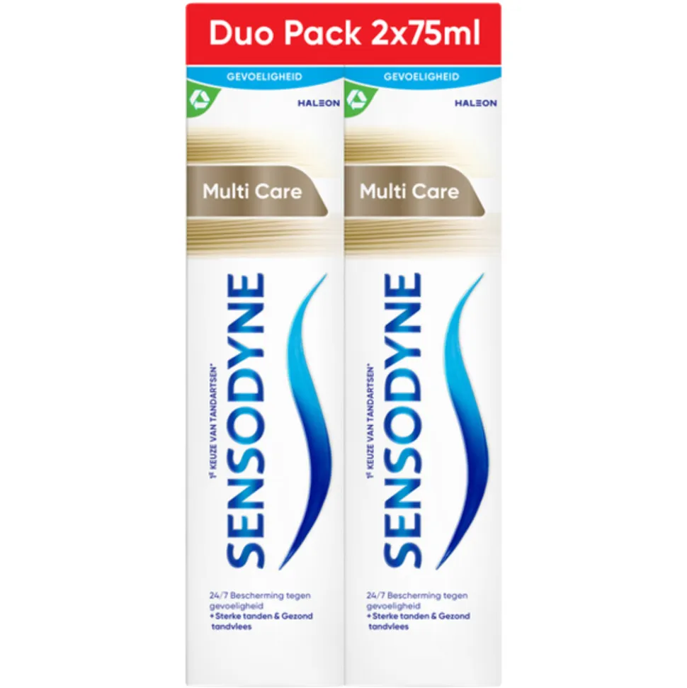 3x Sensodyne Tandpasta MultiCare Duo 2 x 75 ml