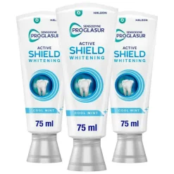 3x Sensodyne Tandpasta ProGlasur Active Shield Whitening 75 ml