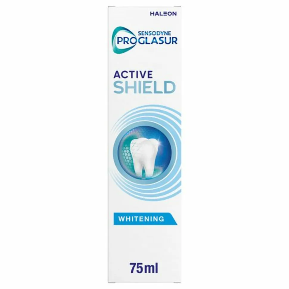3x Sensodyne Tandpasta ProGlasur Active Shield Whitening 75 ml