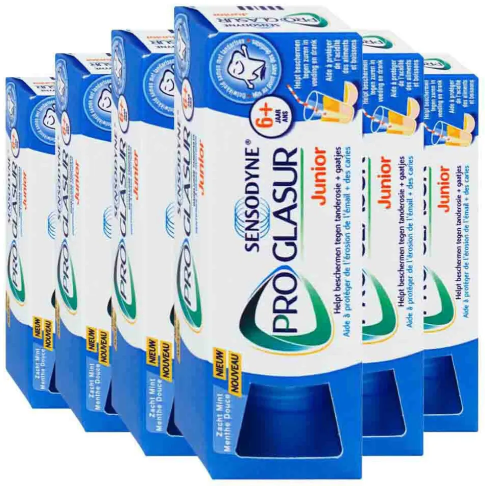 6x Sensodyne Tandpasta ProGlasur Junior 6+ jaar 50 ml