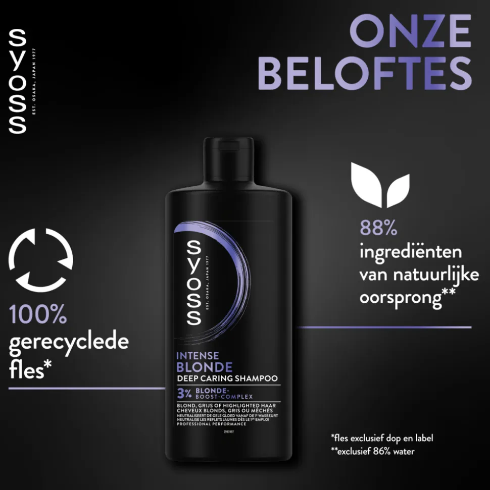 6x Syoss Blonde Shampoo 440 ml