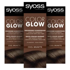 3x Syoss Color Glow Kleuropfrisser Cool Brunette 100 ml