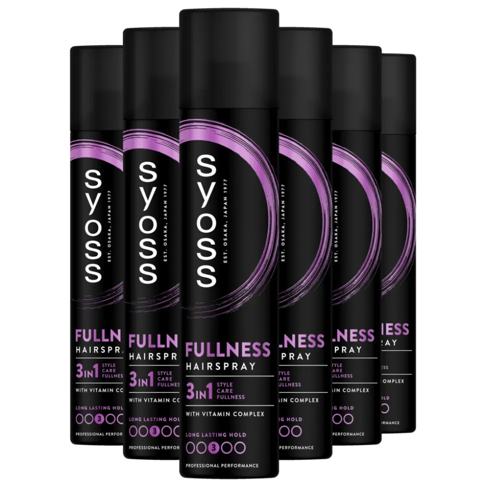 6x Syoss Fullness Haarspray 300 ml