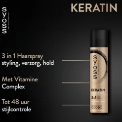 6x Syoss Keratin Haarspray 300 ml