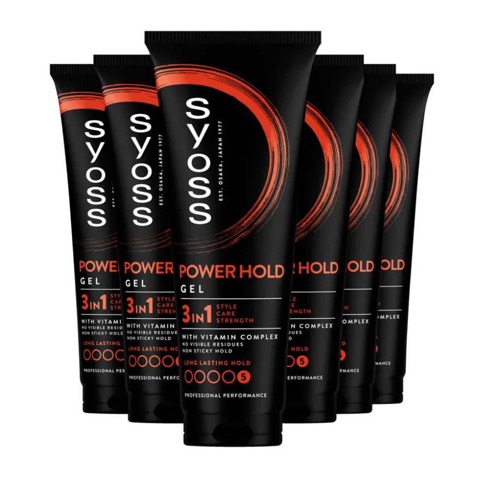 6x Syoss Power hold Haargel 250 ml