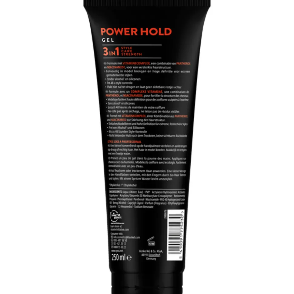 6x Syoss Power hold Haargel 250 ml