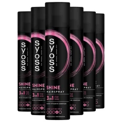 6x Syoss Shine Hold Haarspray 300 ml