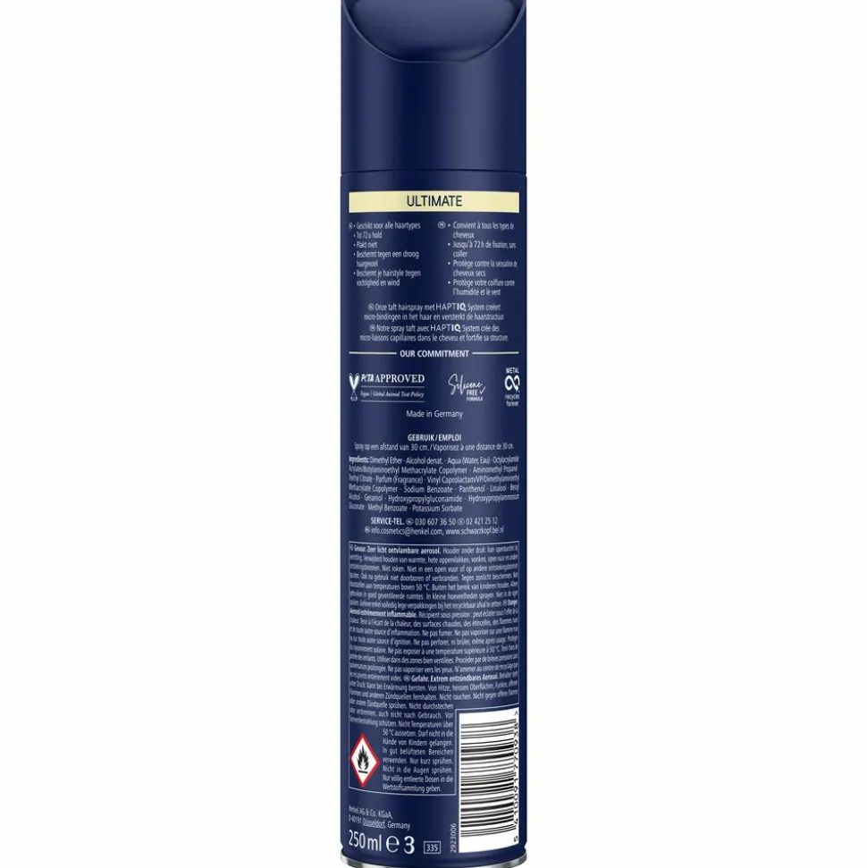 6x Taft Hairspray Ultimate 250 ml
