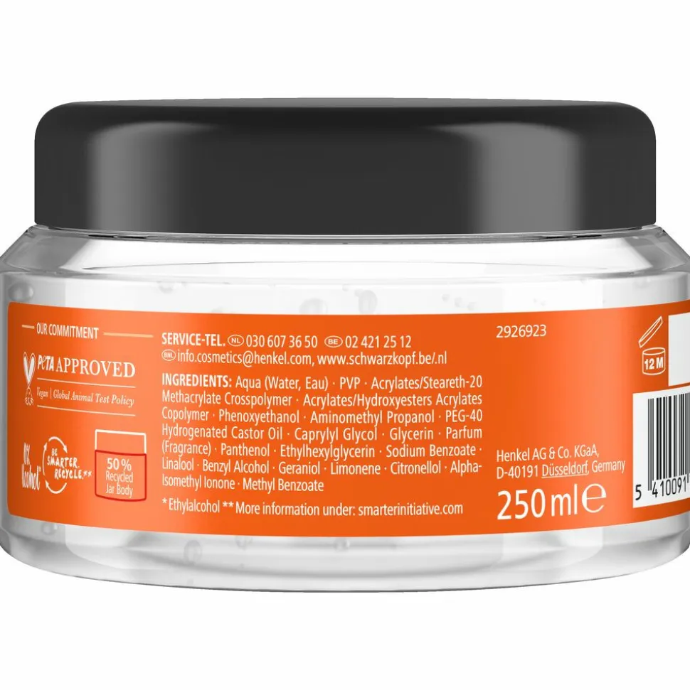 6x Taft Men Power Gel Maxx Power Hold 8 250 ml