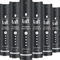 6x Taft Power Invisible Hairspray 250 ml