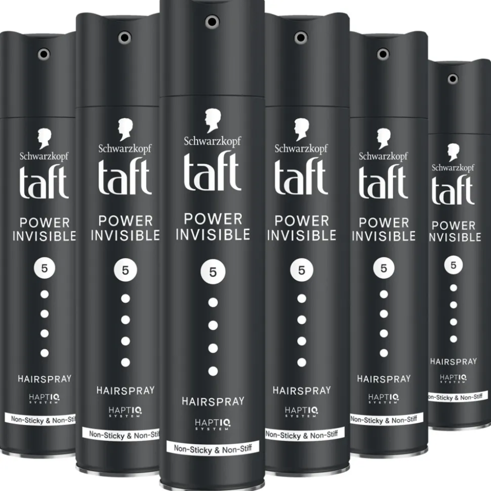 6x Taft Power Invisible Hairspray 250 ml