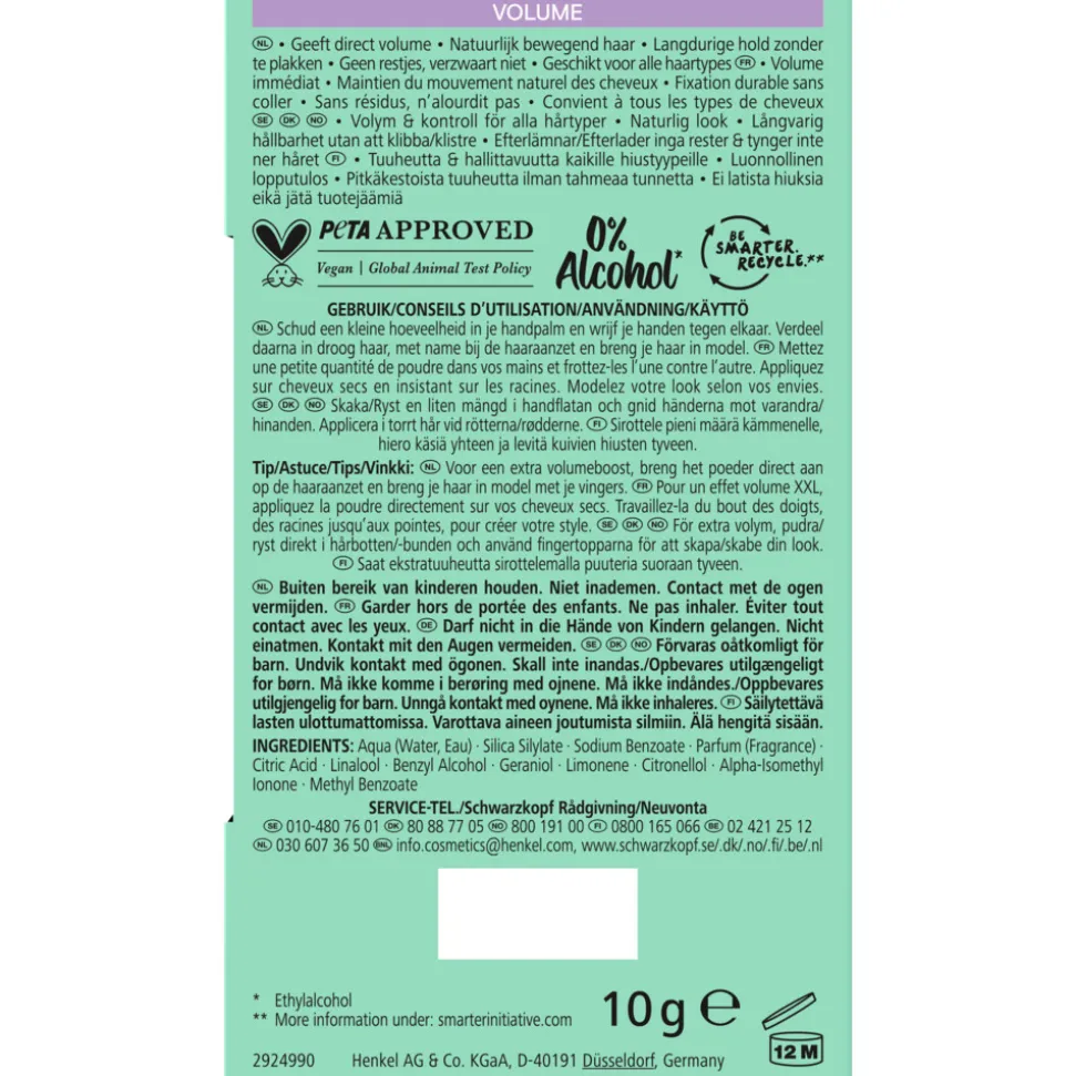 6x Taft True Volume Haarpoeder 10 gr