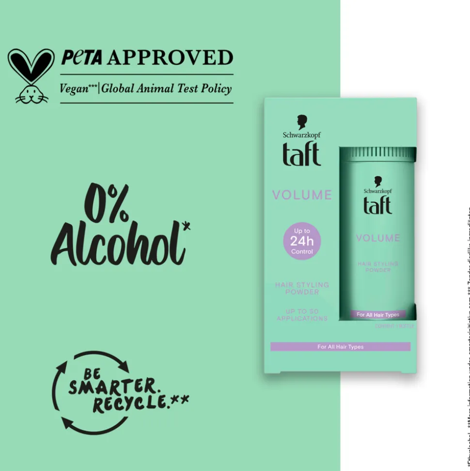 6x Taft True Volume Haarpoeder 10 gr