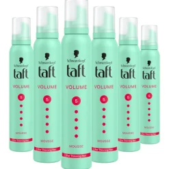 6x Taft True Volume Mousse Mega Strong 200 ml